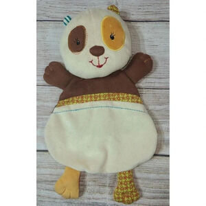 Lilliputiens Clara Teddy Panda Bear Baby Lovey Cuddle Puppet Security Blanket